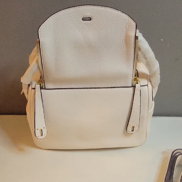 White Leather Doctor Bag w/ Gold Hardware NWT - Picture 11 of 11